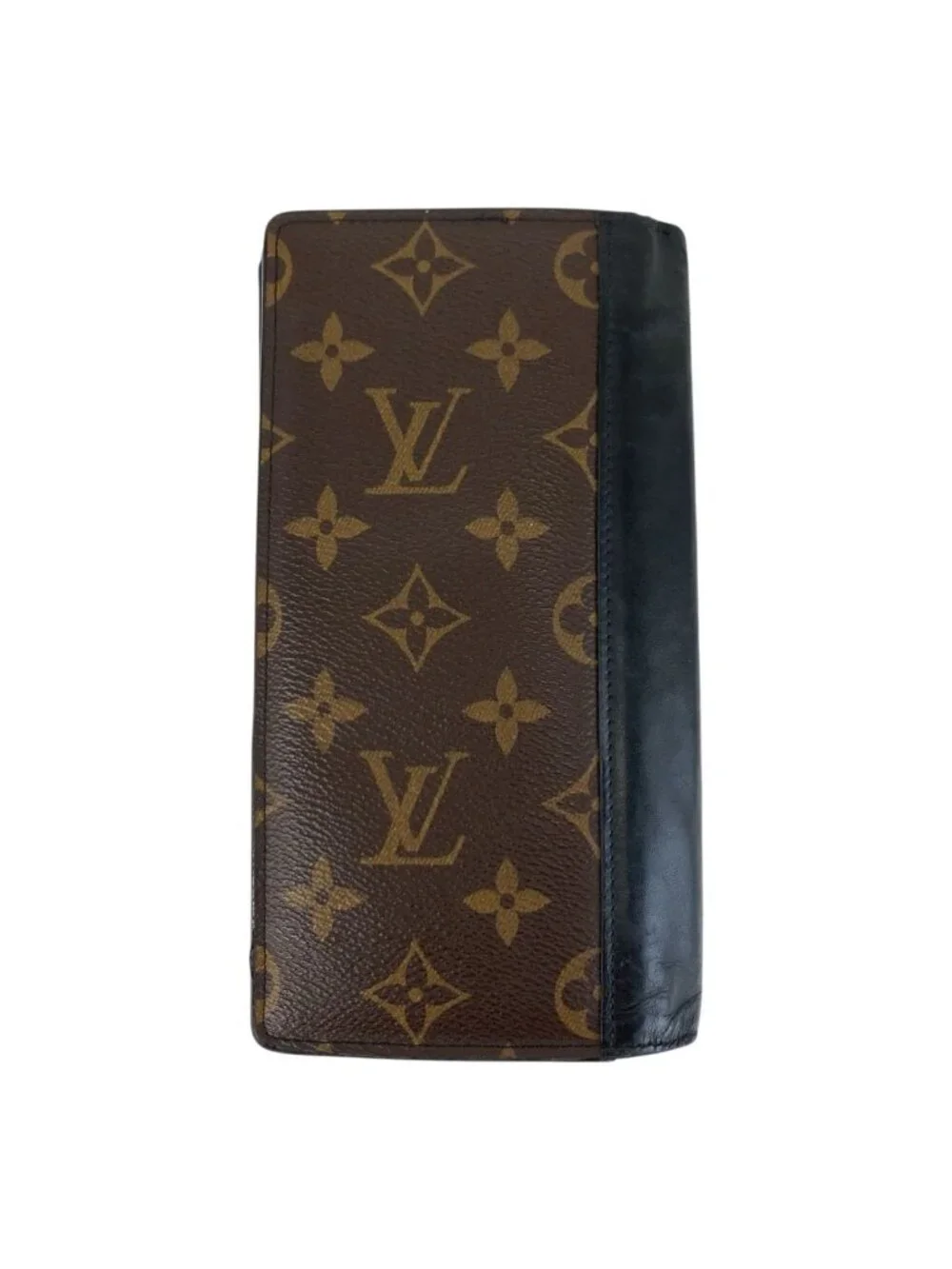 Louis Vuitton Monogram Macassar Portefeuille Brazza Brown Wallet
